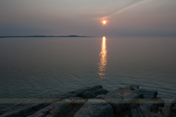 Hazy Sunrise, From Otter Cliff