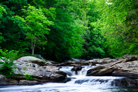 Evening River Cascade