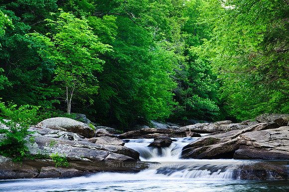 Evening River Cascade